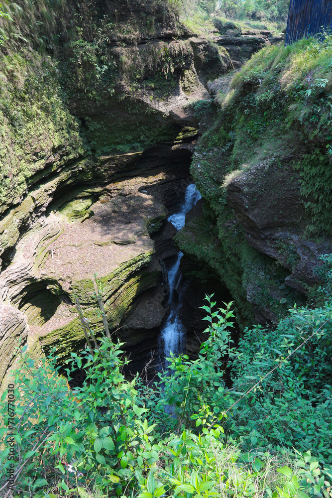 Davis fall (Patale Chhango) in Nepal. Natural attraction of Pokhara. Davis fall (Patale Chhango) in Nepal. Natural attraction of Pokhara.