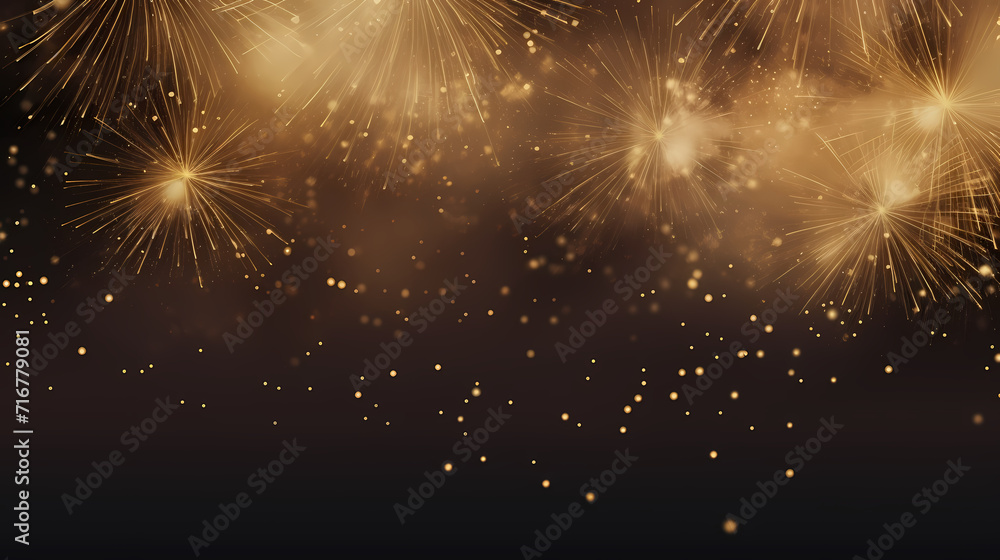 Fototapeta premium Fireworks background for celebration, holiday celebration concept