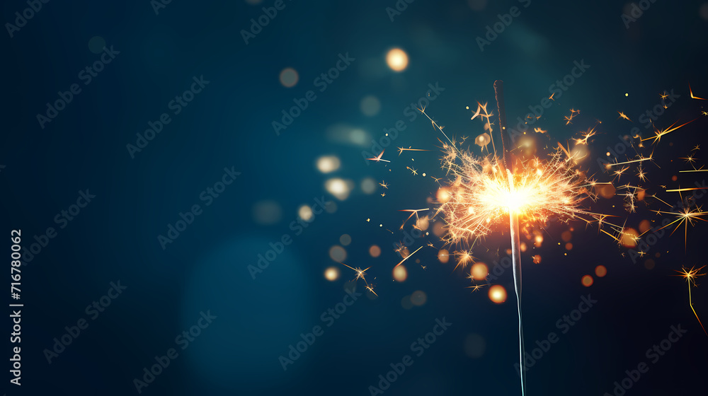 Obraz premium Fireworks background for celebration, holiday celebration concept