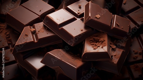 pieces of chocolate photo