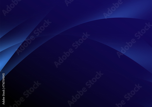 青のダークなウェーブ背景