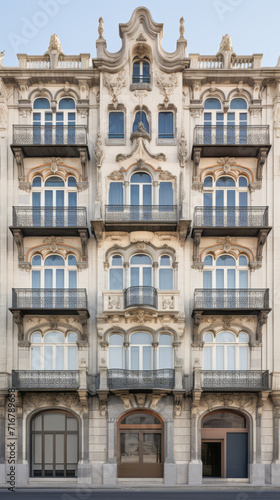 Facade of a patterned building