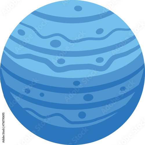 Blue planet icon isometric vector. Space science power. Planet probe