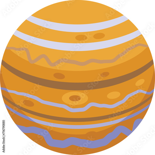 Red stone planet icon isometric vector. Space metal sky. Solar adventure