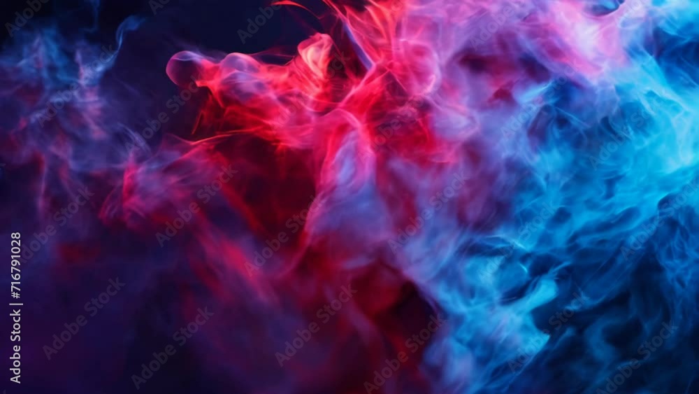 Vivid blue and pink smoke intertwining, expressing abstract beauty
Vivid blue and pink smoke intertwining, expressing abstract beauty