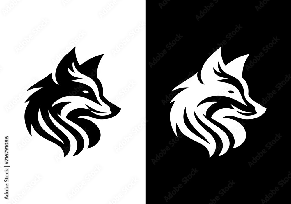 black and white wolf black and white wolf