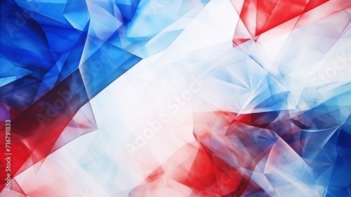 Red  White and Blue abstract background 