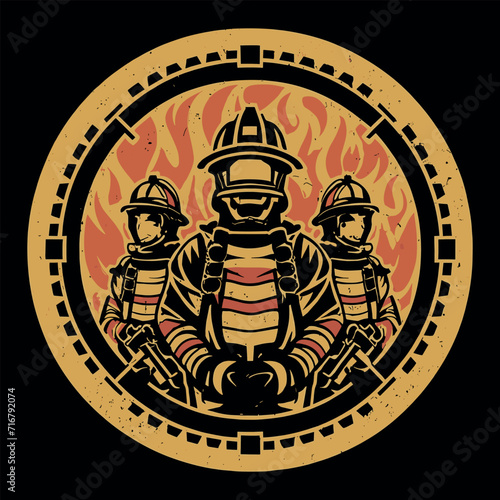 Firefighter T shirt design