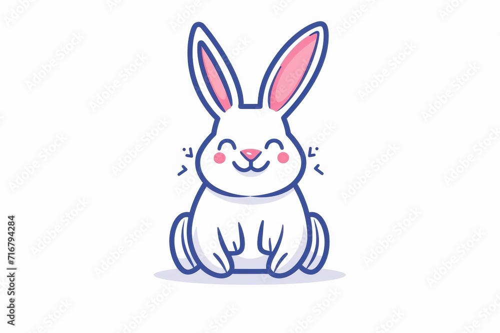 A lively domestic rabbit comes to life in a charming cartoon, its fluffy fur and endearing expression captured in a delightful sketch A lively domestic rabbit comes to life in a charming cartoon, its fluffy fur and endearing expression captured in a delightful sketch