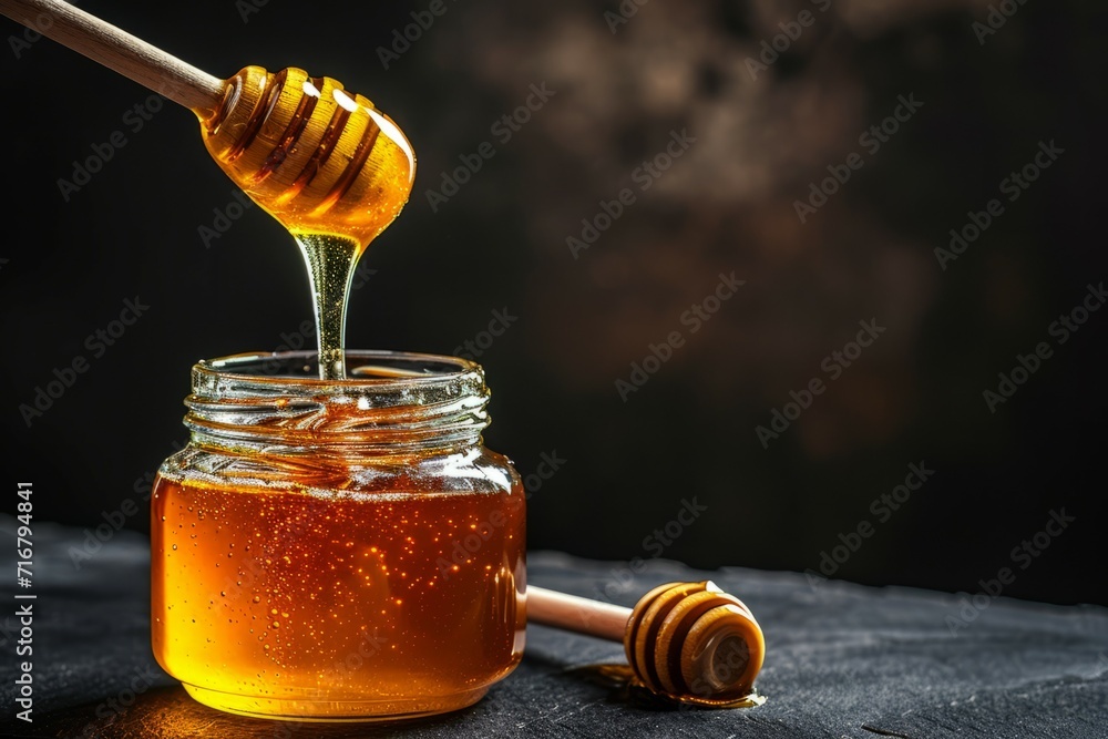 May honey. Background with selective focus and copy space May honey. Background with selective focus and copy space