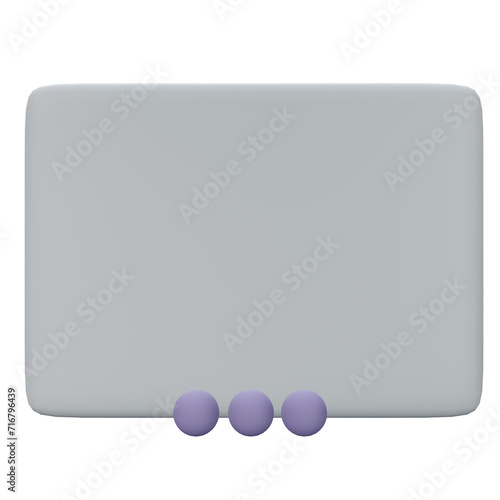 3d minimal chat bubbles