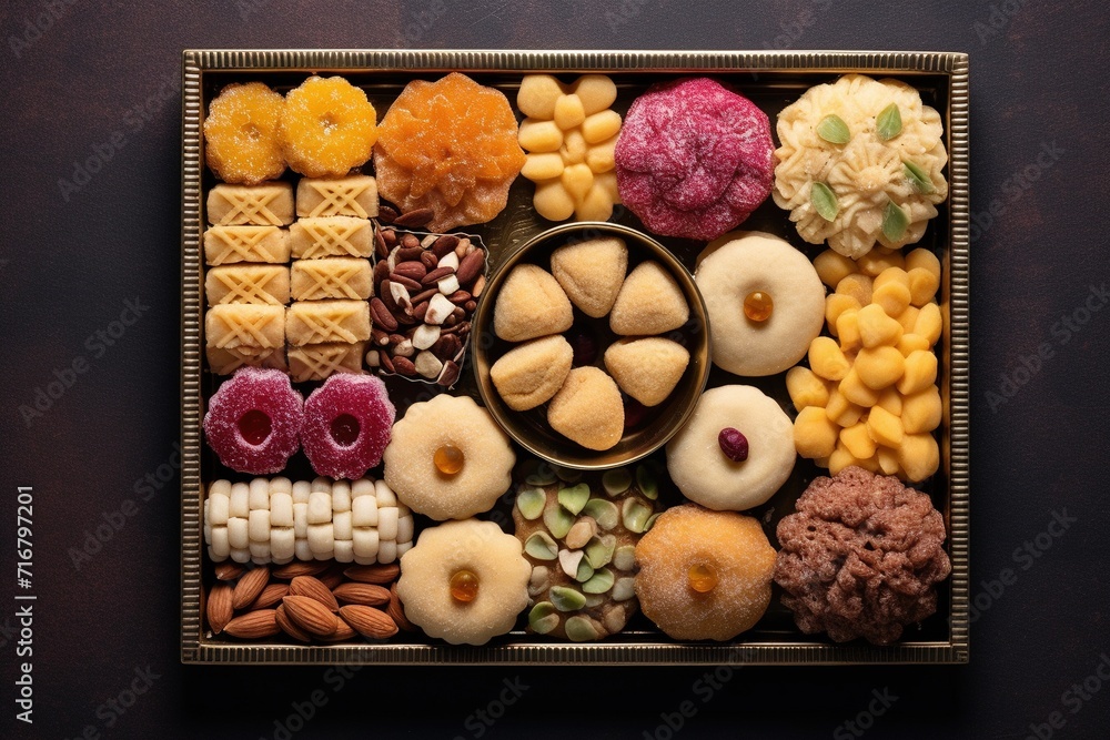 Assorted delicious indian sweets