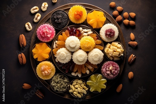 Assorted delicious indian sweets