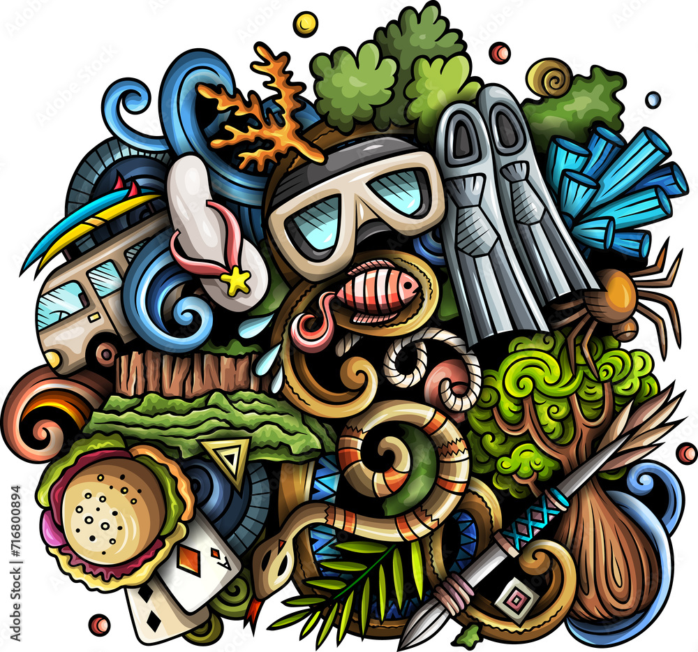 Australia doodle design Australia doodle design