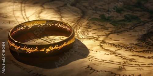 Ring of power from Lord of the Rings universe photo