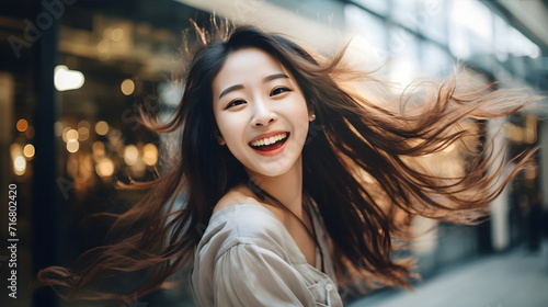 Asian woman with a pretty smile
​ photo