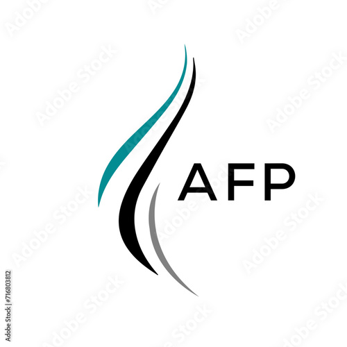 AFP Letter logo design template vector. AFP Business abstract connection vector logo. AFP icon circle logotype.
 photo