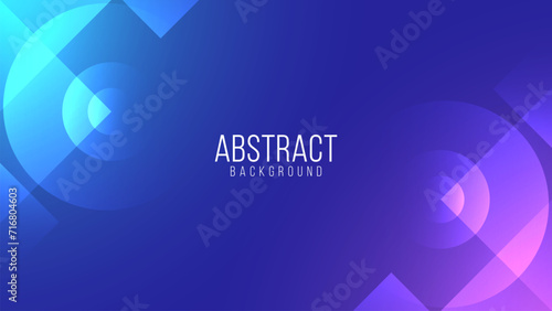 Abstract gradient background with geometric element. Modern and simple graphic design. Futuristic concept. Suitable for poster, cover, banner, brochure, website. Vector illustration