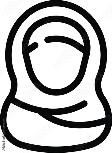 Traditional arab headwear icon outline vector. Outfit stylish. Various trendy