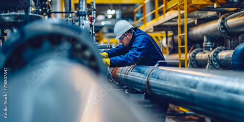 Oil and gas industry workers,  maintenance and service in hazardous areas