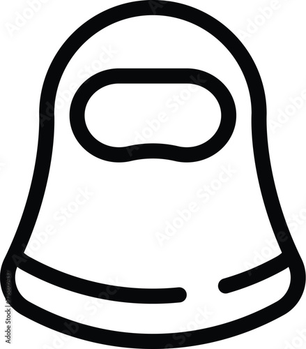 Modern dress clothes icon outline vector. Arab fashion. Career girl