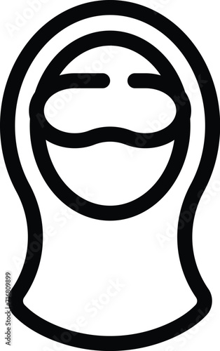 Arabic various headwear icon outline vector. Arab casual. Fashion style