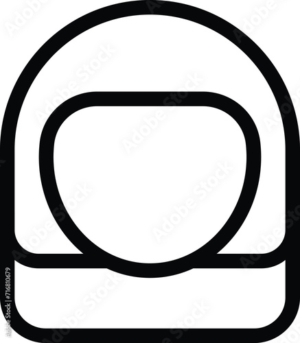 Muslim woman headwear icon outline vector. Career female. Person saudi