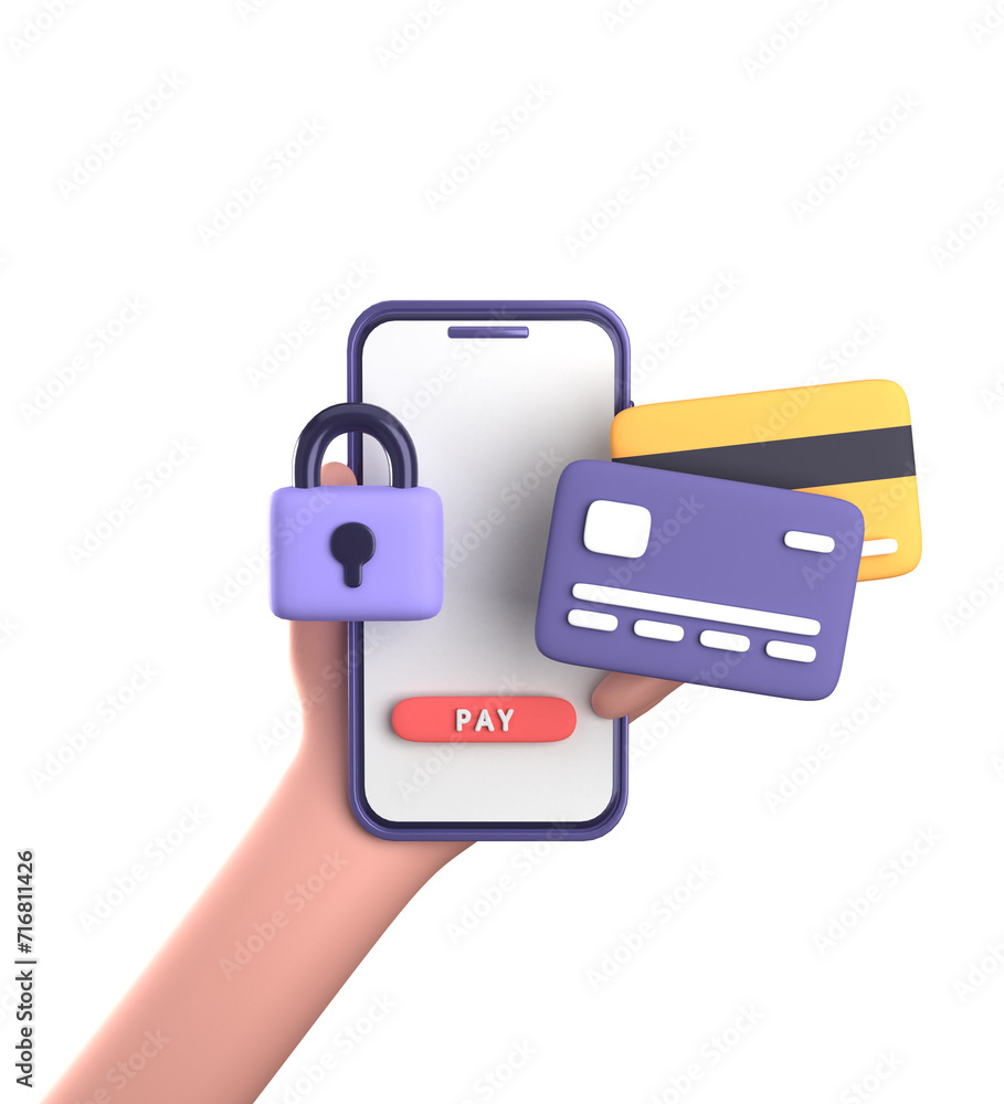 3d rendering of smartphone with hand, 3D pastel business finance icon set. 3d rendering of smartphone with hand, 3D pastel business finance icon set.