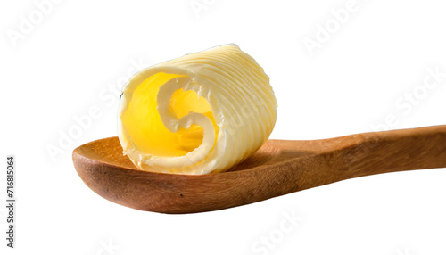 butter curl spoon on transparent background