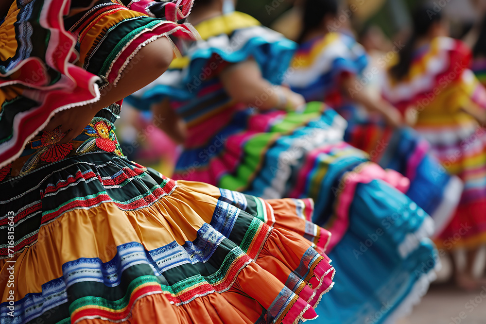 Vibrancy of a traditional Mexican fiesta