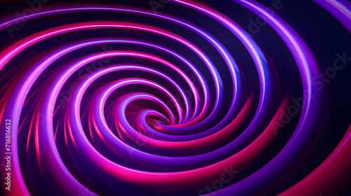 Graphic design art of abstract illusion of spiral