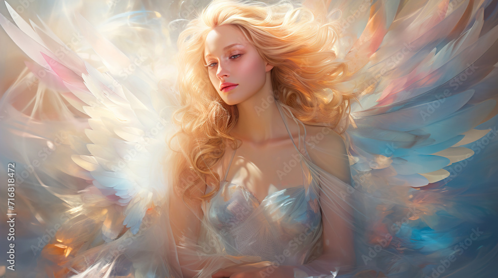 portrait of a angel on the sky portrait of a angel on the sky