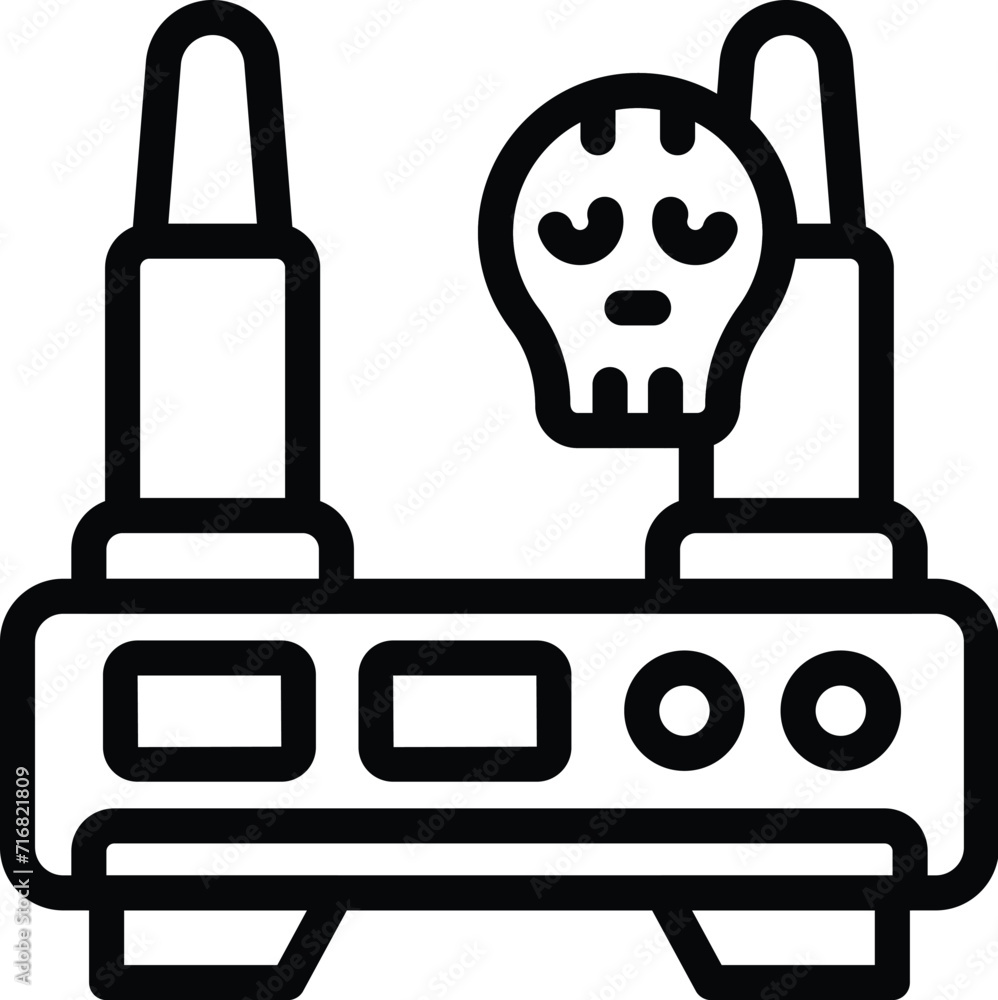 Fototapeta premium Wifi router hacked icon outline vector. Phishing scam. Security cyber