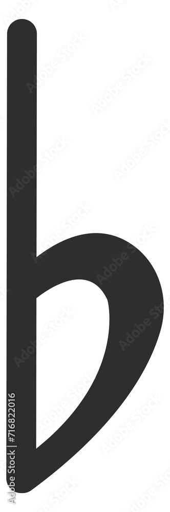 Flat music note symbol note black icon Flat music note symbol note black icon