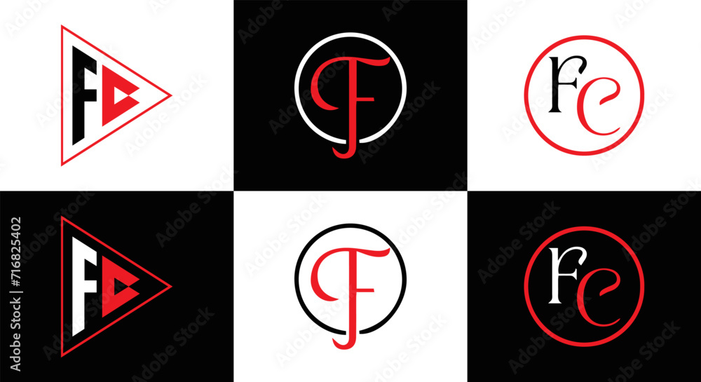 F letter logo F LOGO SET design for fashion and beauty and spa company. F letter vector icon. F letter logo F LOGO SET design for fashion and beauty and spa company. F letter vector icon.
