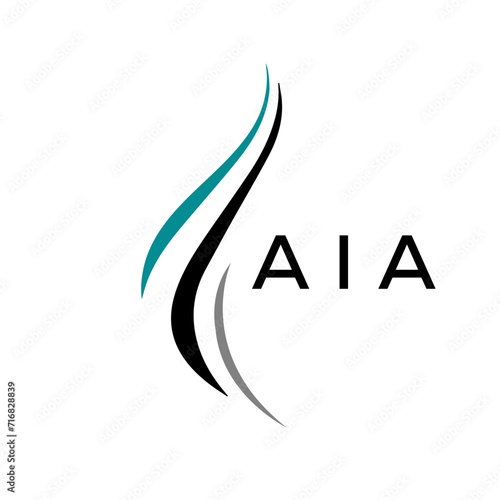 Fototapeta premium AIA Letter logo design template vector. AIA Business abstract connection vector logo. AIA icon circle logotype. 