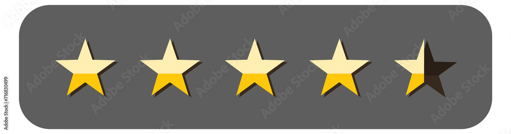 User feedback. Golden stars review. Ui element User feedback. Golden stars review. Ui element