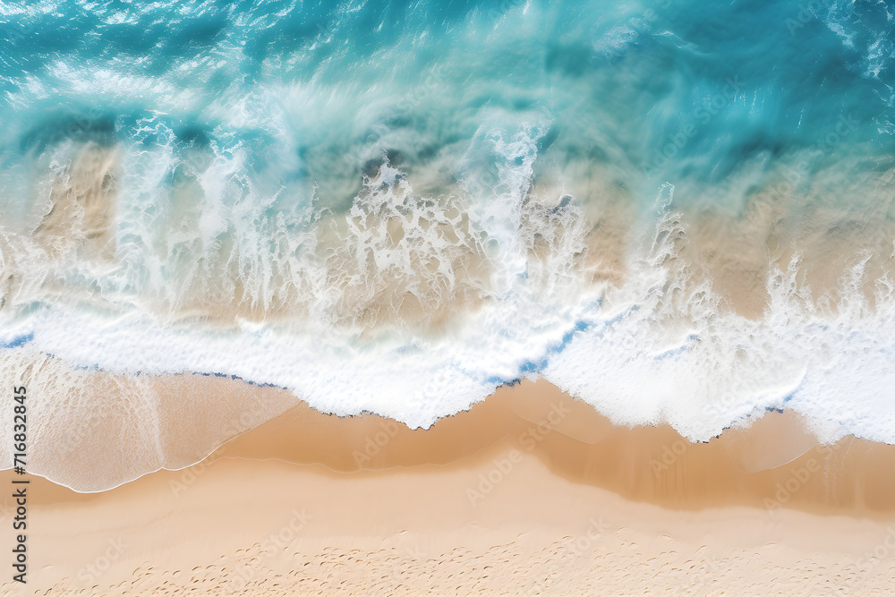 nature photography Sea and beach top view, daylight