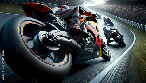 high-speed MotoGP racers