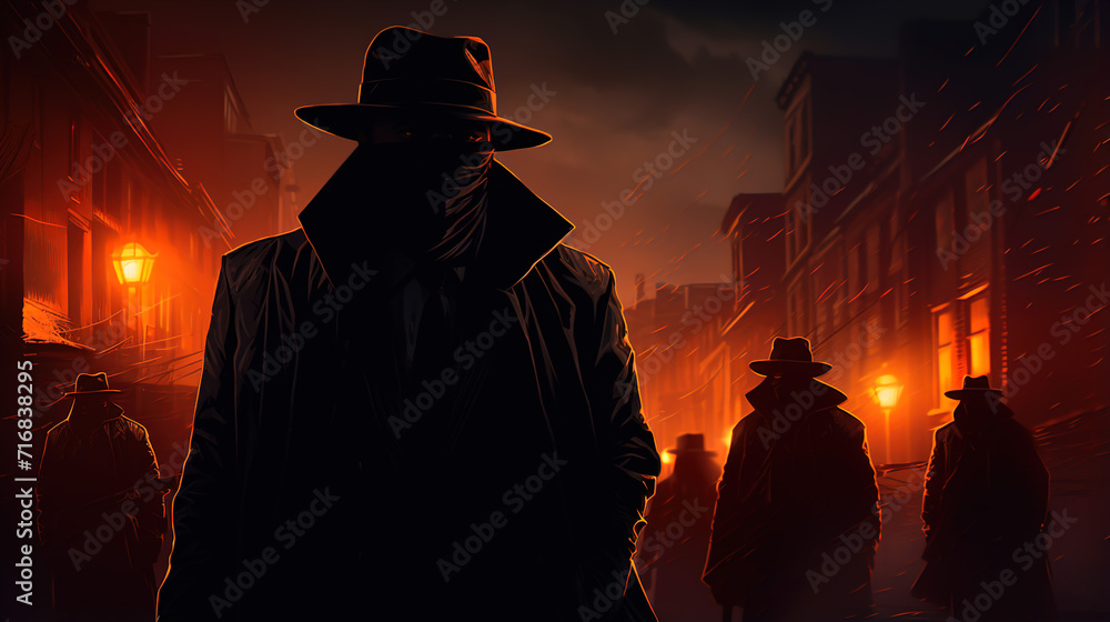 man in dark with hat man in dark with hat