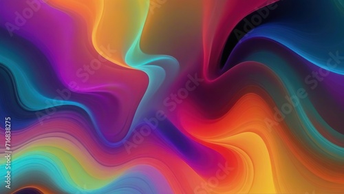 Multicolored illustration of picturesque full frame backdrop of abstract fantastic dense smoke of different shades. generative, ai.