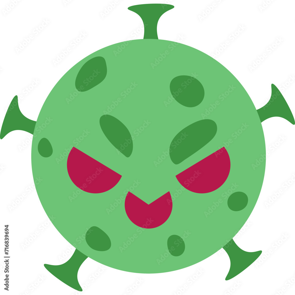 Fototapeta premium virus character