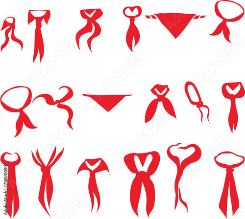 Scout Scarf icon set