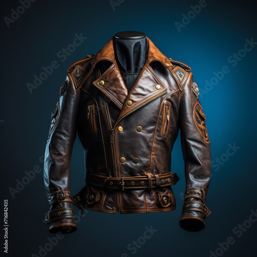 jacket on a black background