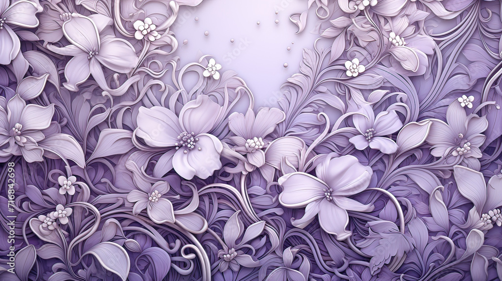 custom made wallpaper toronto digitalLilac-themed background, intricate patterns, gentle gradients, and ethereal elements to evoke a sense of sophistication and charm Ai Generative