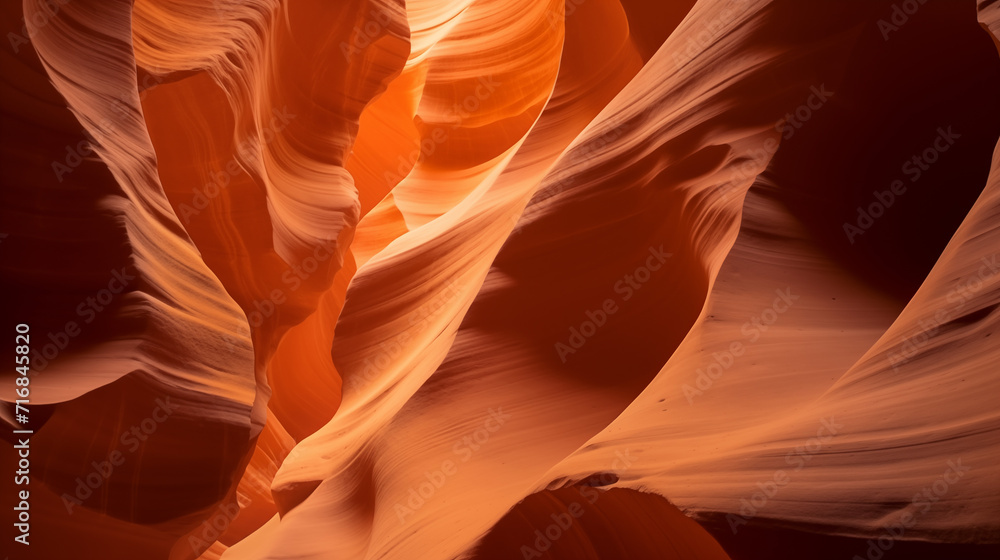 antelope canyon state, orange and warm, pattern background natural