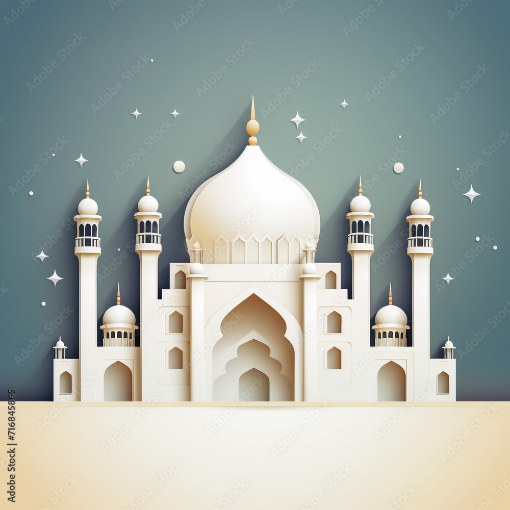 Vector illustration of Abstract background for ramadan kareem