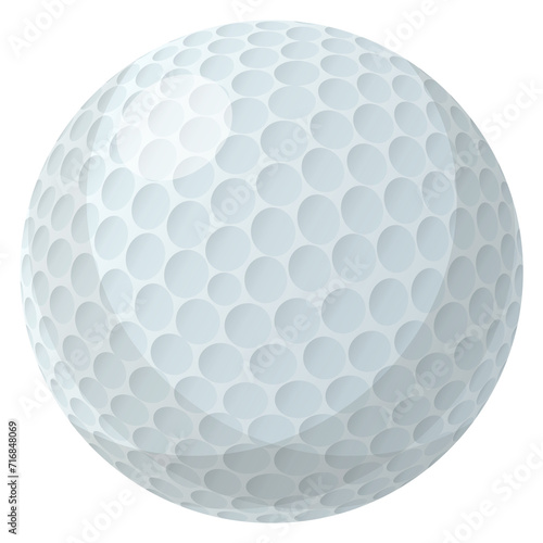 Golf ball cartoon icon. Club sport symbol