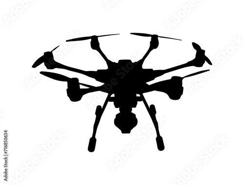Drone silhouette vector art
