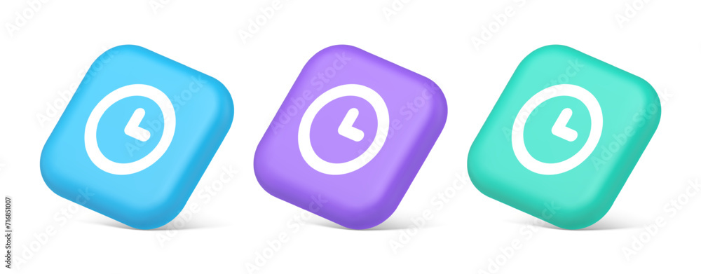 Timer countdown deadline control button time management watch web app design 3d isometric icon Timer countdown deadline control button time management watch web app design 3d isometric icon